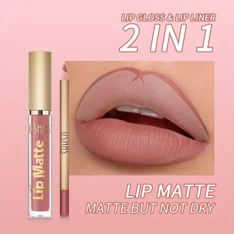 2 In 1 Lipstick And Lip Liner Set