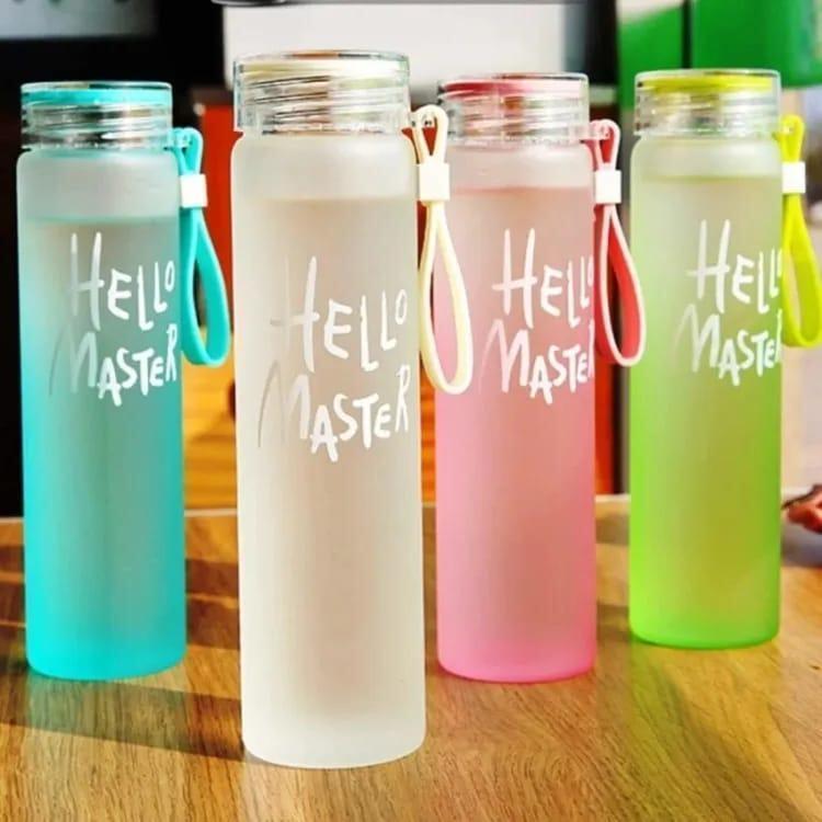 Transparent Frosted Water Bottle