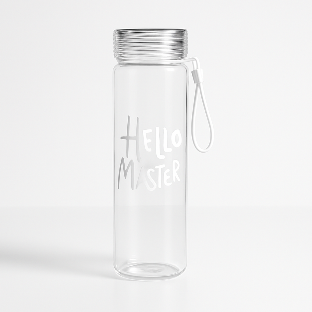 Transparent Frosted Water Bottle