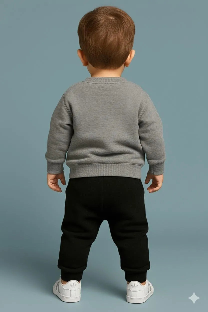 2 Pcs Girl's Polyester Printed Sweatshirt Tracksuit