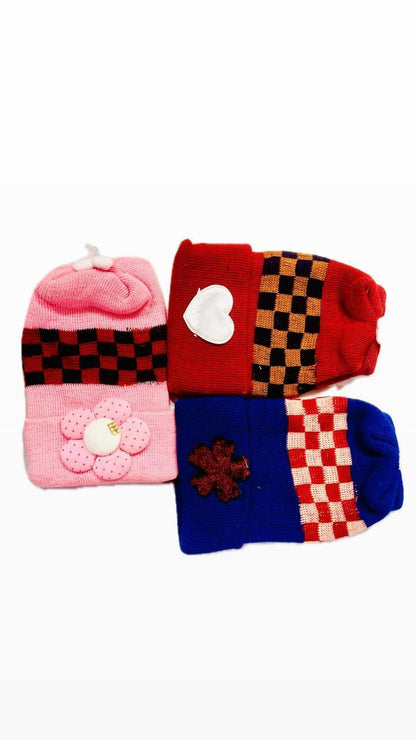 Baby's Printed Cap, Pack Of 3