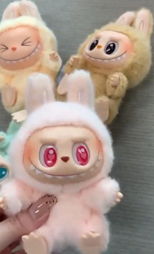 Multicolor Silicone Labubu Doll - 1 Pc for Kids