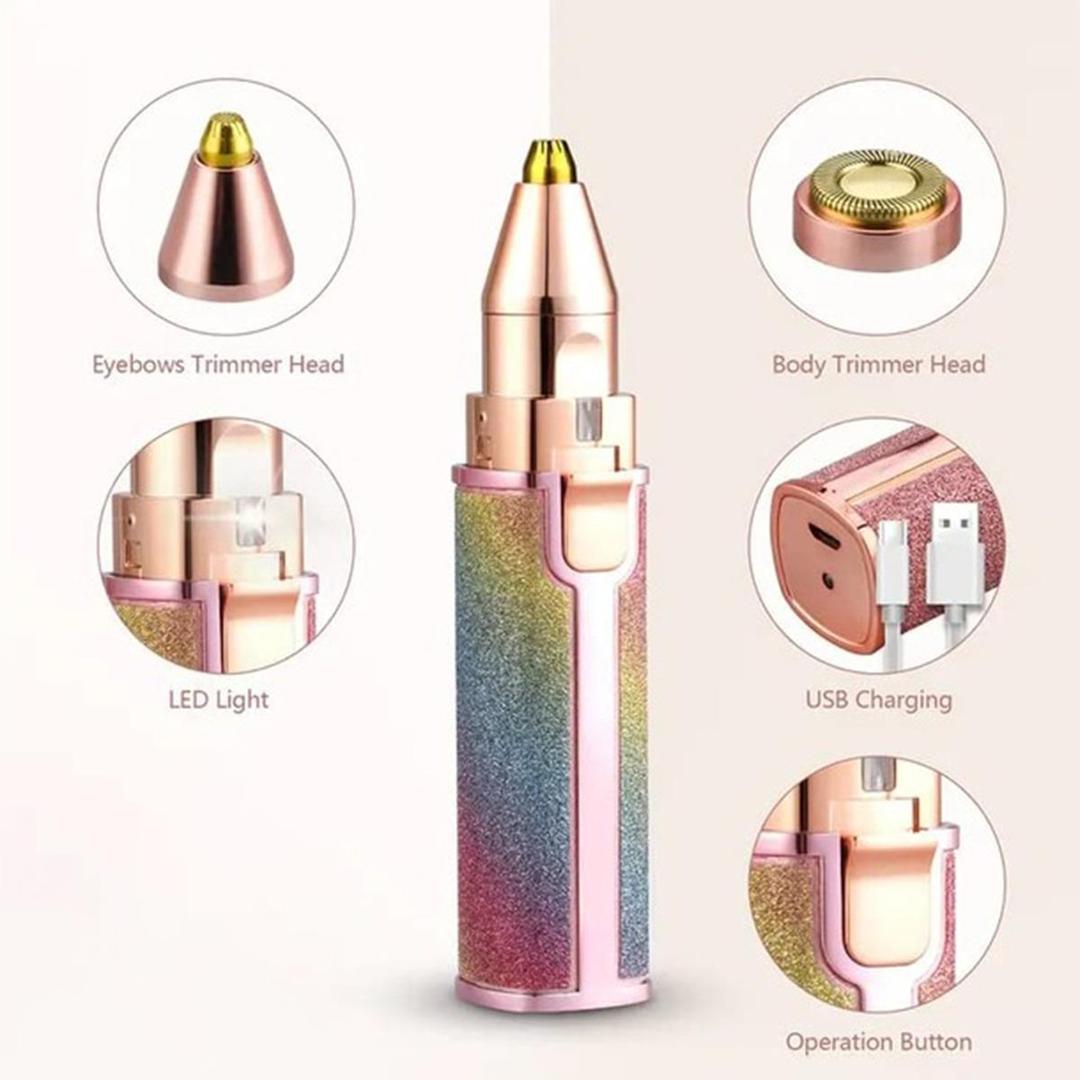 2 In 1 Women's Facial Hair Removal Pen - Comfortable Grip and Ergonomics Design