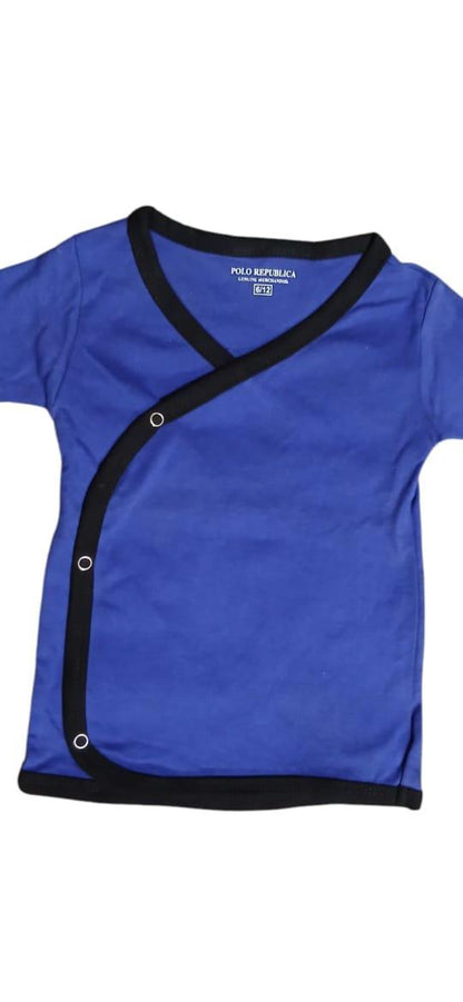 Baby Boy Plain Blue Jersey T-Shirt - 1 Pc