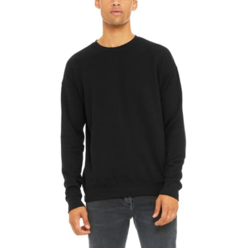 Men's Cotton Fleece Sweater - Classic Plain Design - 1 Pc