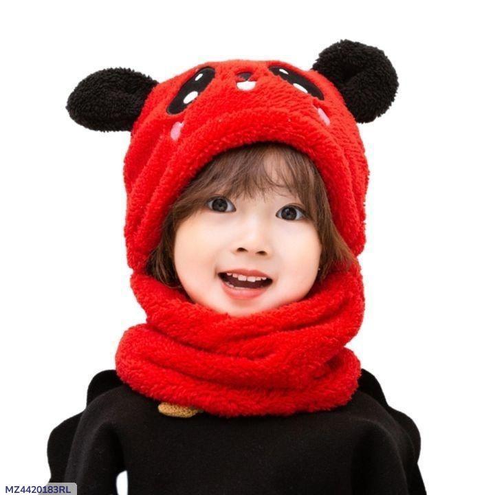 Beanie kids Winter Warm Caps with neck warmer for Kids Girls Boys