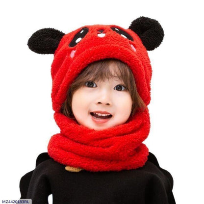 Beanie kids Winter Warm Caps with neck warmer for Kids Girls Boys