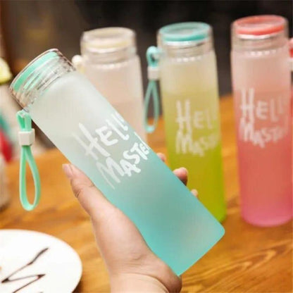 Transparent Frosted Water Bottle