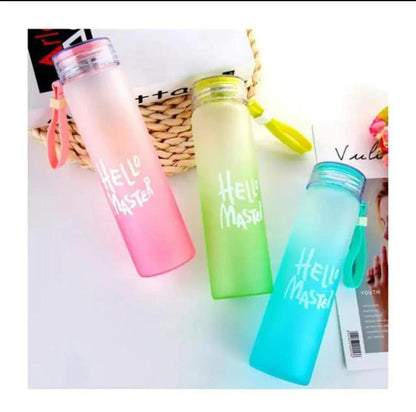 Transparent Frosted Water Bottle